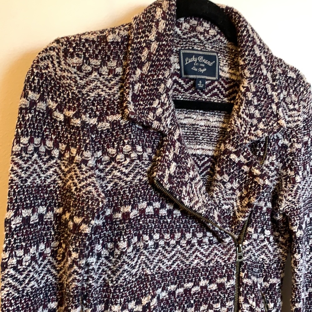 Lucky Brand - Knit Moto Jacket, Small
